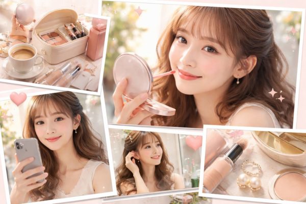 女性のコラージュ